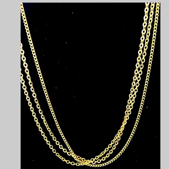 Multi-strand Cable Link Chain Italian necklace - Picture 4 of 4